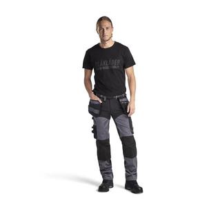 BLAKLADER - 159918609699D116 Pantalon Craftsman avec stretch Gris moyen/Noir-PANTALON DE TRAVAIL EAN 7330509845684 - Product Image 3
