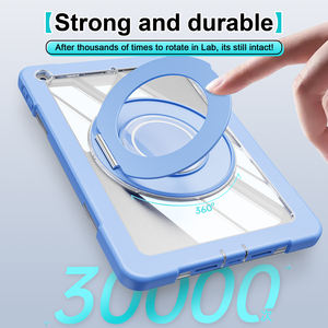 Funda de tableta esmerilada de cristal resistente para iPad 10,2 9th Gen <span class=keywords><strong>2021</strong></span> 2020 2019 A2603 A2604 soporte giratorio Protector de pantalla esmerilada - Product Image 4