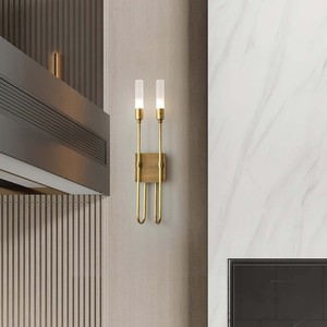 เจีย เหวนจุนโคมไฟติดผนัง E14 LED 220V ตกแต่งด้วยทองเหลืองสไตล์โมเดิร์นสำหรับห้องนอนห้องนั่งเล่น - Product Image 2