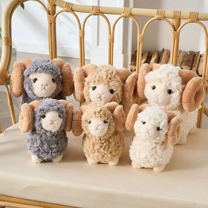 Peluche <span class=keywords><strong>de</strong></span> Cordero <span class=keywords><strong>de</strong></span> Cuernos Grandes, Muñeco <span class=keywords><strong>de</strong></span> Peluche <span class=keywords><strong>de</strong></span> <span class=keywords><strong>Alpaca</strong></span> <span class=keywords><strong>de</strong></span> Dibujos Animados, Juguete <span class=keywords><strong>de</strong></span> Compañía para Niños, Animal <span class=keywords><strong>de</strong></span> Peluche, Decoración para el Hogar, Regalo Festivo - Product Image 5
