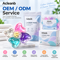 5-en-1 : Capsules de lessive écologiques jetables en forme de cœur, parfum longue durée, perles parfumées, OEM ODM, couleur personnalisée