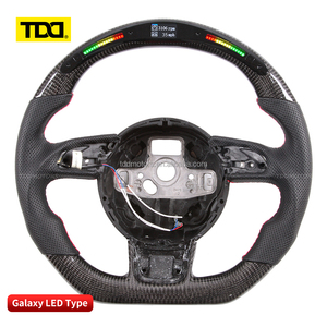 Volante Deportivo TDD de Fibra de Carbono con LED para Audi A3 A4 A5 S3 S4 RS3 RS4 B8 B9 8V 8W Personalizado - Product Image 2