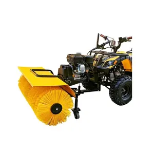 Hot Selling Four Wheel Roller Brush Snow Sweeping Vehicle Gasoline Engine All Gears Mini Snow Sweeper