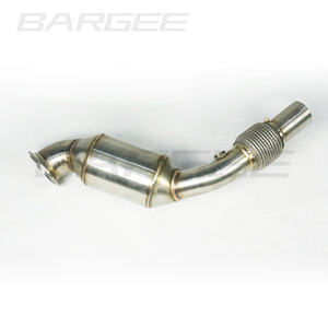 Bargee catted downpipe निकास के लिए बीएमडब्ल्यू F20 F21 114i 116i 118i N13 RWD 102 पुनश्च 136 पुनश्च 170 पुनश्च 2011-2015 1.6 टी/1.8 टी उत्प्रेरक कनवर्टर