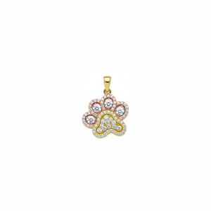สร้อยคออุ้งเท้าทองสีโรสโกลด์สีเหลืองทอง14K จี้เสน่ห์ของสัตว์เครื่องประดับชั้นดีทำด้วยมือสำหรับผู้หญิงงานปาร์ตี้ไก่งวง - Product Image 2