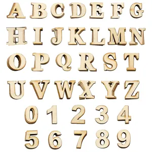 Custom-made English wooden alphabet for machine to make wooden letters