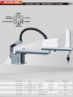 Bras robotisé SCARA industriel 4 axes, haute vitesse, charge utile de 3 kg, 6 kg, 10 kg pour l'assemblage et le placement