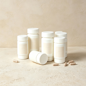 Flacon vide en plastique pour pilules et capsules, multi-spécifications, avec bouchon à vis de sécurité à roulettes - Product Image 5