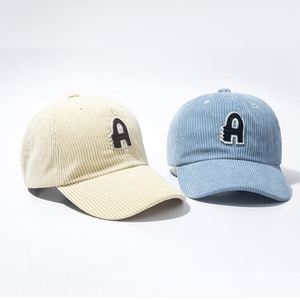 Casquette de baseball en velours côtelé personnalisable avec broderie de votre logo, design non structuré, fabriquée en Chine - Product Image 2