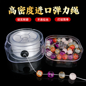 Cordon élastique de haute qualité, rond, haute densité, résistant à l'usure, ligne de cristal, accessoires de bijoux DIY - Product Image 2