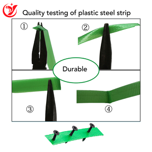 Op maat gemaakte 12mm 16mm 19mm brede groene PET duurzame handmatige logistiek transport bundelverpakkingstape YUNYU merk 10kg/rol - Product Image 5