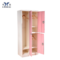 โรงงาน Outlet ประณีต Customized สี2ประตูที่มีสีสันโมเดิร์น Units Almirah/Wordrobe เหล็กออกแบบราคา