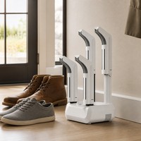 Séchoir à chaussures électrique 4 tubes avec minuterie 110/220V, sèche 2 paires |   Portable pour la maison et les voyages |   Usine OEM |   Certifié ETL FCC CE GS RoHS