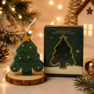 Bougie Pilier Arôme Noël Festif <span class=keywords><strong>pour</strong></span> <span class=keywords><strong>D</strong></span>écoration de Table de Fêtes, Centre de Table et Cadeau - Product Image 1