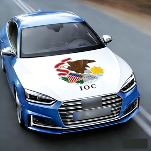 Чехол на капот автомобиля из полиэстера с принтом флагов всех стран, премиум-класса, для спортивных команд, модель 2026 года - Product Image 3