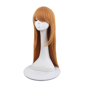 Perruque de cosplay Kunikida Hanamaru LoveLive Sunshine Aqours, perruques synthétiques orange à deux queues pour fête costumée d'idole scolaire - Product Image 2