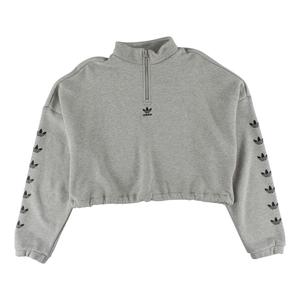 Adidas Originals Women's Qtr 1/4 Zip <b>Repeat</b> Active Sweater Medium Grey Heather Autumn Winter Season Custom | 100% Authentic - Product Image 5