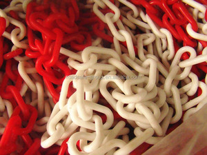 Chaînes de liaison en <span class=keywords><strong>plastique</strong></span> jaunes de 8 mm, 6 mm, 10 mm pour sacs de signalisation/confinement, accessoires de chaînes de circulation routière - Product Image 4