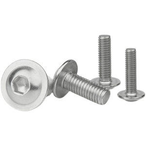 M8x1.25 ISO 7380 2 Stainless Steel 304 Flanged Allen Bolts Hex Socket Head Flange Button Head <b>Screw</b> with Collar - Product Image 2