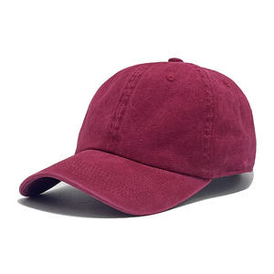 Casquette de Baseball de Logo personnalisé de haute qualité pour les femmes rétro chapeau de soleil à bord incurvé couleur unie pour les hommes vieux tissu lavé - Product Image 3