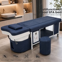 Fauteuil de lavage de cheveux et de massage pour salon, type lit thaïlandais, avec fonction chauffante pour moxibustion et vapeur