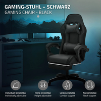 Chaise de Gaming Personnalisée à Dossier Haut, Meilleur Rapport Qualité-Prix, avec Accoudoirs Articulés, en Cuir PU et Base en Acier, Idéale pour les Gamers en Appartement
