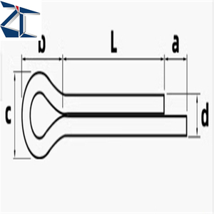 Professionele Fabricage Schroeven Fabrikant Vergulde Vergrendeling Splitpen Veer Speld Stalen Slot Splitpen - Product Image 3