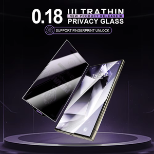 0.18mm riêng <span class=keywords><strong>t</strong></span>ư Tempered Glass siêu âm vân tay nhanh chóng mở khóa bảo vệ màn hình cho Samsung Galaxy S24 cộng với S23 S21 S25 siêu - Product Image 3