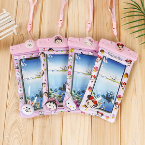 Bolsa impermeable universal para teléfono móvil, bolsa impermeable de dibujos animados