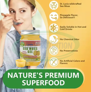 Ausreson <strong>Organic</strong> <strong>Irish</strong> <strong>Sea</strong> <strong>Moss</strong> Turmeric Ashwagandha Gel Flavored Supplement Strawberry Private Label Real <strong>Sea</strong> <strong>Moss</strong> Gel - Product Image 3