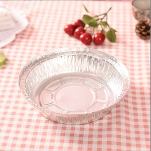 Résistant aux hautes températures 6 pouces rond jetable feuille d'aluminium Pizza <span class=keywords><strong>tarte</strong></span> plaque respectueux de l'environnement PP récipient en plastique - Product Image 4