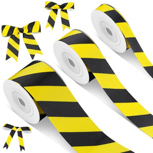 Cinta de seguridad de poliéster 100% no elástica con estampado de sublimación a doble cara y rayas para cinturón de aislamiento - Product Image 1
