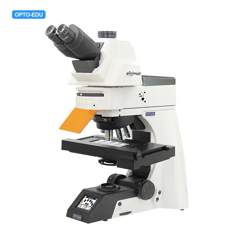 OPTO-EDU A16.1095-LL 1000x Volledig Gemotoriseerde Semi-Apo Rechtop Led Fluorescerende Microscoop