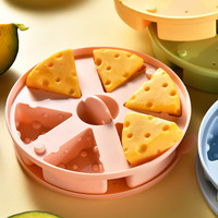 Moule à fromage en silicone personnalisé, récipient de stockage alimentaire réutilisable, plateau à portions avec couvercle, boîte de rangement de cuisine de qualité alimentaire