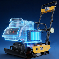 Compacteur vibrant électrique pour sols et graviers KUNTAI TC-90 24V40AH avec batterie au lithium pour la construction routière et l'asphalte