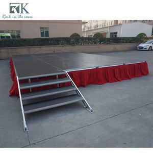 Escenario cuadrado de altura ajustable con faldas Escenario de plataforma de configuración rápida - Product Image 4