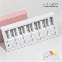 Kit de vernis à ongles en gel UV professionnel CAIXUAN, 15 ml, sans TPO ni HEMA, haute brillance, à retirer par trempage – Vente chaude usine