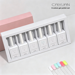 CAIXUAN Venta Caliente de Fábrica, Set Profesional de Esmalte de <span class=keywords><strong>Uñas</strong></span> en Gel UV de 15ml, Libre de TPO y HEMA, <span class=keywords><strong>Kit</strong></span> de Esmalte de <span class=keywords><strong>Uñas</strong></span> en Gel de Alto Brillo Removible - Product Image 1