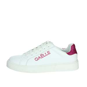 Sneakers Gaelle Paris Bianco Fucsia Glitter Heel, chaussures en toile tendance pour femmes - Product Image 1