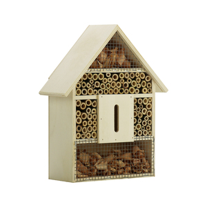 Hotel para Insectos de Madera con Certificación FSC y BSCI, Casa para Abejas, Mariquitas y Mariposas, Hotel Grande y Natural para Abejas Masonas y Mariquitas con Estaca y Comedero - Product Image 2