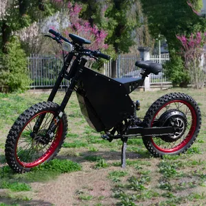 Topsale toptan yüksek hız ebike 140 km/s 72v 6000W 8000w 12000w 15000w enduro kir e bisiklet elektrikli bisiklet ile 72v45a pil