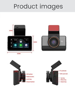 กล้องติดรถยนต์หน้าจอ 3 นิ้ว บันทึกสองช่องทาง ความละเอียด 2K Ultra HD พร้อม WiFi GPS ระบบมองเห็นในเวลากลางคืน G-sensor บันทึกแบบวนซ้ำ - Product Image 3