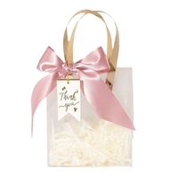 Sac fourre-tout transparent pour cadeaux, emballage en PP PVC, pochette transparente pour bonbons, fête d'anniversaire, baptême, mariage, boîtes à dragées pour invités