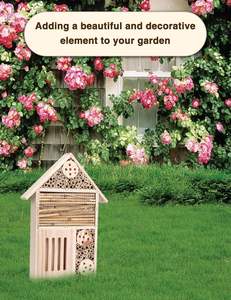 Buiten Hangend Insect Hotel Tuin Decoratieve Houten Insectenhuis Voor Vlinderbij - Product Image 6