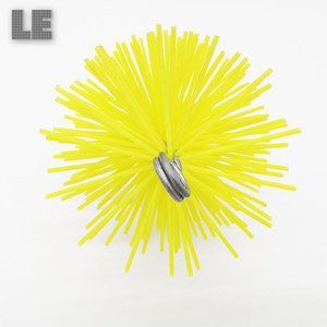 Kit de nettoyage pour <span class=keywords><strong>cheminée</strong></span> et conduit de ventilation de sèche-linge, avec brosse rotative en fil d'acier pour tuyaux de poêle domestique et accessoires - Product Image 4