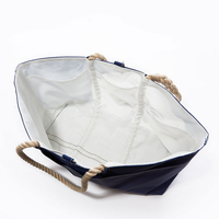 Sac de plage en toile marine en gros, imprimé Dollar de Sable, avec poignées en corde, grand sac de voyage d'été pour femmes OEM ODM