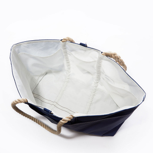 Sac de plage en toile marine en gros, imprimé Dollar de Sable, avec poignées en corde, grand sac de voyage d'été pour femmes OEM ODM - Product Image 4
