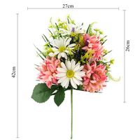 Offre Spéciale Buisson de fleurs de chrysanthème artificiel de haute qualité pour cimetière funéraire fleurs et plantes décoratives
