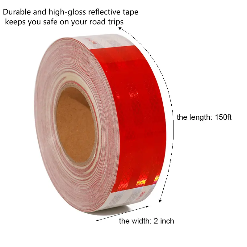 トップセール2 "X150ft DOTC2反射カートラックテープ高粘度反射ステッカー