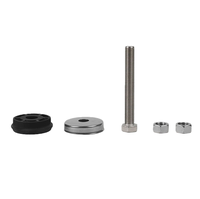 Pieds de nivellement anti-vibration robustes, en acier inoxydable 304 avec base en caoutchouc, filetage M8 M12 M16, supports de machine réglables étanches